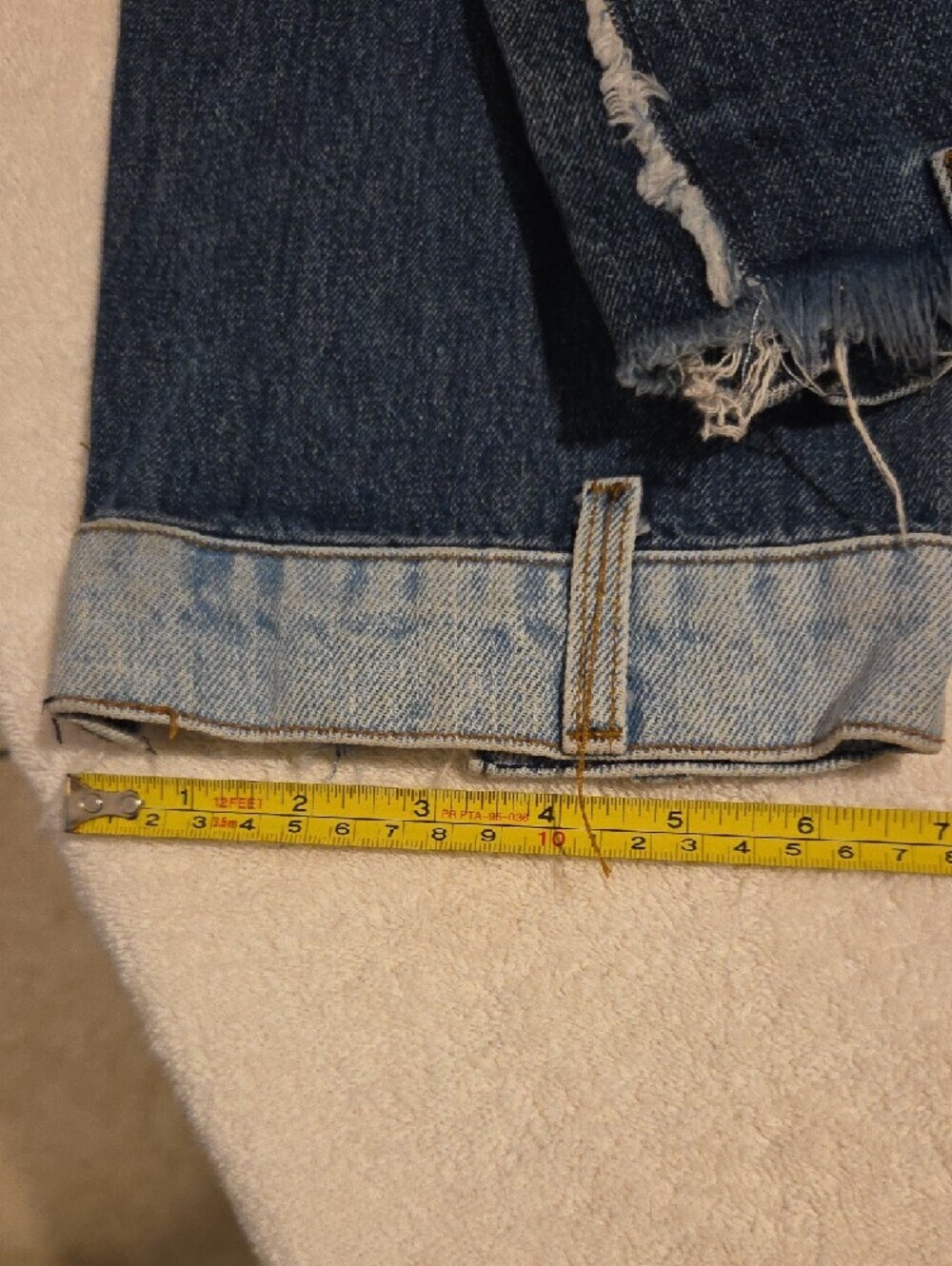 REVICE Patchwork Two-Tone Blue Jeans - Picture 8 of 8